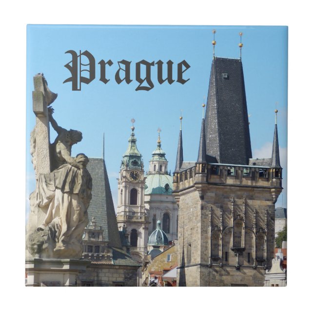 Azulejo De Cerámica Praga, Plaza del Casco Antiguo, Techos (Frente)