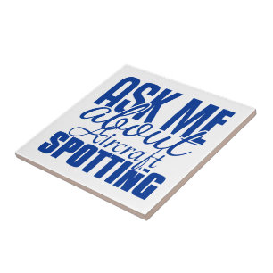 Azulejo De Cerámica Pregúntame sobre el rastreo de aeronaves