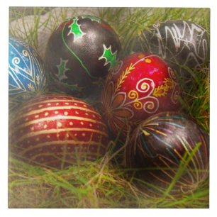 Azulejo De Cerámica Primavera - Pascua - Huevos de Pascua