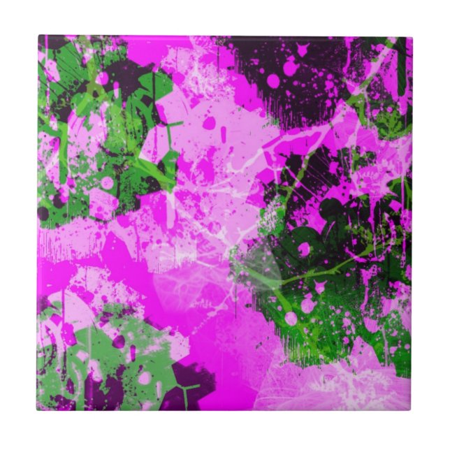 Azulejo De Cerámica Princesa punky (Frente)