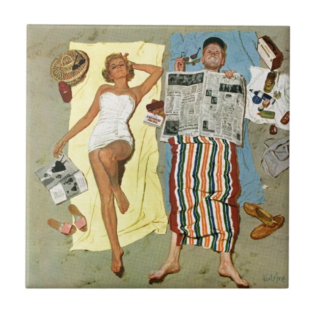 Azulejo De Cerámica ¿Protección solar? (Frente)