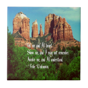 Azulejo De Cerámica Proverbio del nativo americano