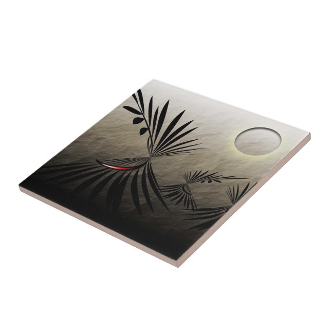 Azulejo De Cerámica Pueblo de Teepee (Lado)