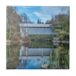 Azulejo De Cerámica Puente cubierto de Milby