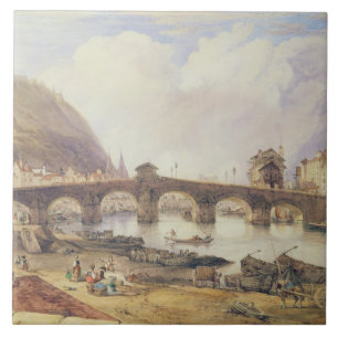 Azulejo De Cerámica Puente de arcos, Lieja