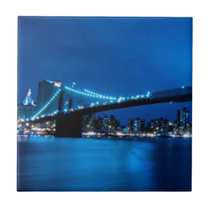 Azulejo De Cerámica Puente de Brooklyn, Nueva York