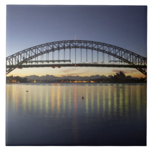 Azulejo De Cerámica Puente de la Bahía de Sydney y Ópera de Sydney en