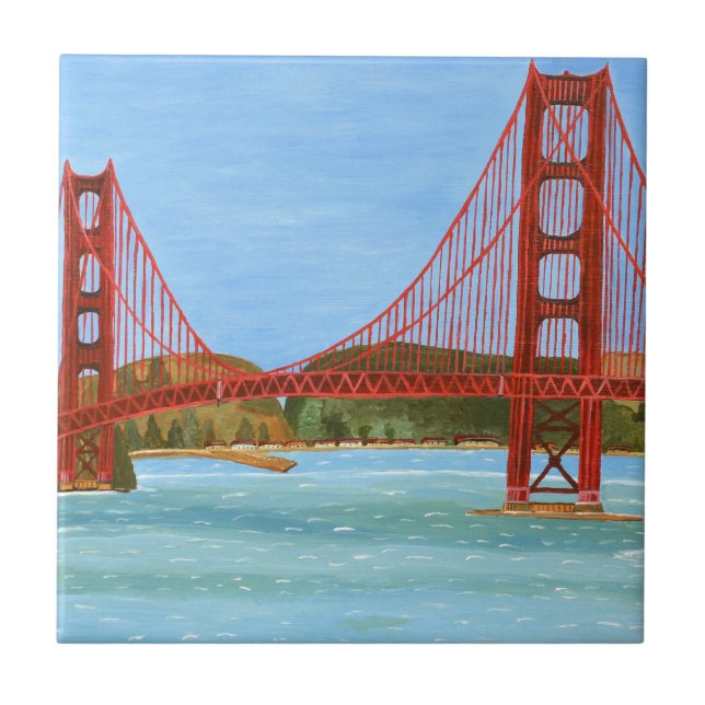Azulejo De Cerámica Puente de San Francisco (Frente)