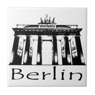 Azulejo De Cerámica Puerta de Brandeburgo en Berlín
