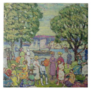 Azulejo De Cerámica Puerto de Gloucester (aceite en lona)