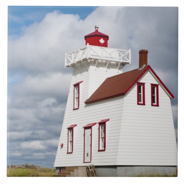 Azulejo De Cerámica Puerto Rústico, Isla del Príncipe Eduardo. (Frente)