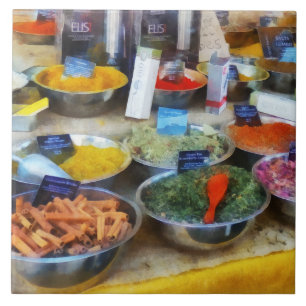 Azulejo De Cerámica Puesto de Especias