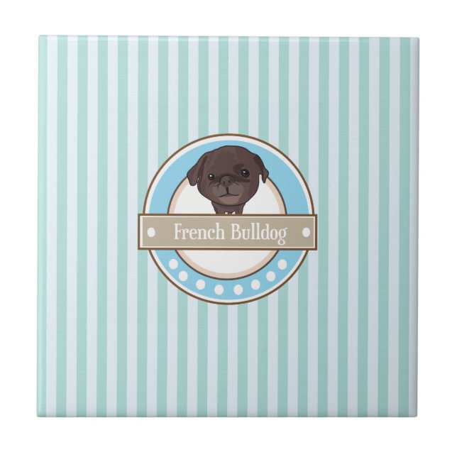 Azulejo De Cerámica Pug (Frente)