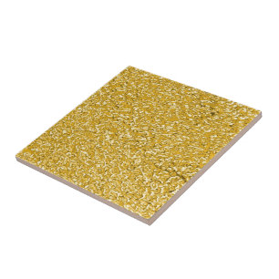 Azulejo De Cerámica PURE GOLD Splatt Pattern + tu texto / foto
