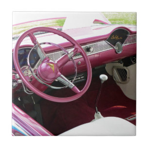 Azulejo De Cerámica Purple Chevy Bel Air
