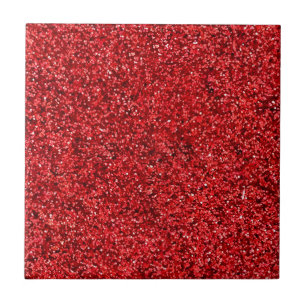 Azulejo De Cerámica Purpurina rojo