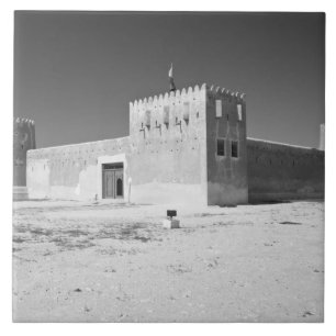 Azulejo De Cerámica Qatar, Al Zubarah. Fuerte Al-Zubara (c.1938) ahora