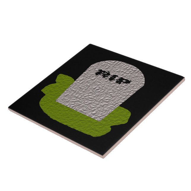 Azulejo De Cerámica QEPD Tombstone Tile (Lado)