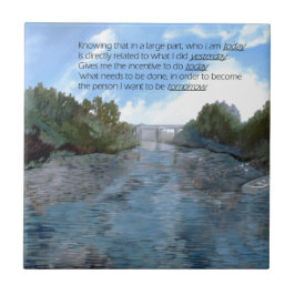 Azulejo De Cerámica Quién soy hoy Inspirador