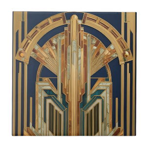 Azulejo de cerámica Radiant Deco Sunrise