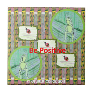 Azulejo De Cerámica Ranas y mariquitas Trivets de la colección de