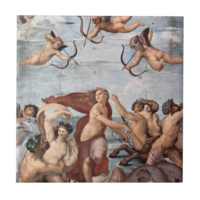 Azulejo De Cerámica Raphael - Triumph de Galatea 1512 (Frente)