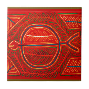 Azulejo De Cerámica Raya Mola Kuna