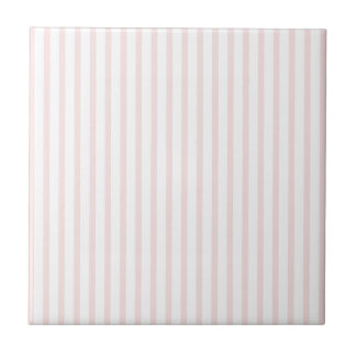 Azulejo De Cerámica Rayas rosadas y blancas