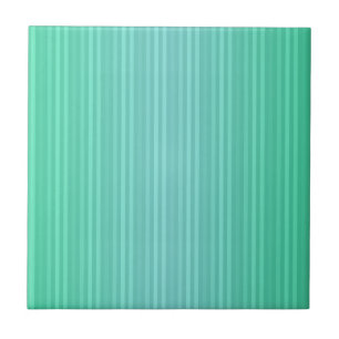 Azulejo De Cerámica Rayas Verticales Aquamarina Azul Verde Turquesa