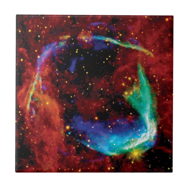 Azulejo De Cerámica RCW 86 Supernova Remnant - Foto espacial Hubble de (Frente)