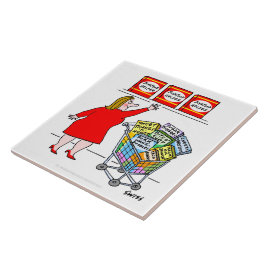 Azulejo De Cerámica Recordatorio gracioso de dieta Personalizado de di