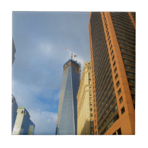 Reflejos de rascacielos de Nueva York