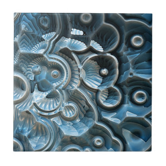 Azulejo De Cerámica Reflexiones sobre un fósil fractal