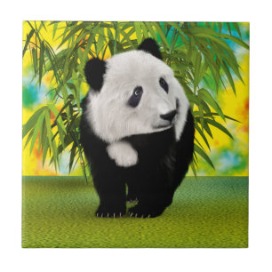 Azulejo De Cerámica Regalo de oso panda adorable Kawaii para amantes d