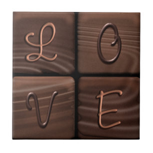 AZULEJO DE CERÁMICA REGALO POPULAR CHOCOLATE LOVE TILE