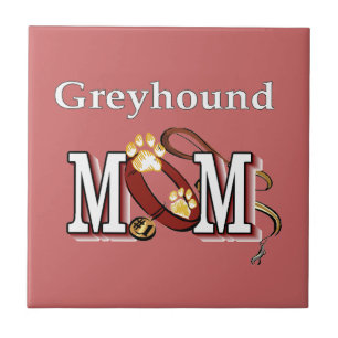 Azulejo De Cerámica Regalos de mamá de perro de Greyhound