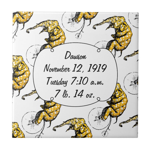 Azulejo De Cerámica Regalos para elefantes en circo (Frente)