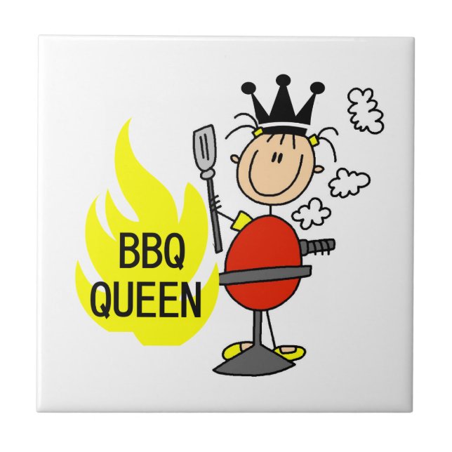 Azulejo De Cerámica Reina del Bbq (Frente)
