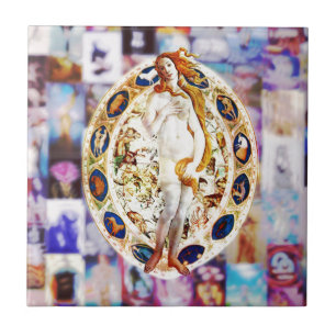 Azulejo De Cerámica Renacimiento de Venus