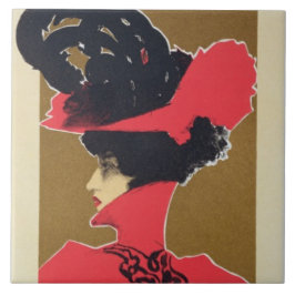 Azulejo De Cerámica Reproducción de una publicidad de poster 'Zlata