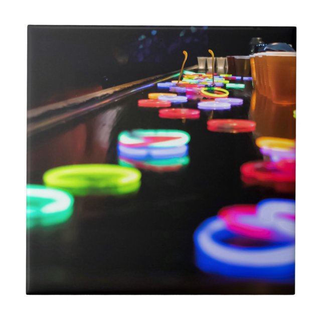 Azulejo De Cerámica Resplandor en la oscuridad (Frente)