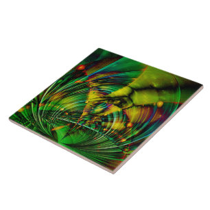 Azulejo De Cerámica Resumen Apofisis fractal II