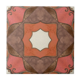 Azulejo De Cerámica Resumen Bohemio Arte Geométrico Tile Cerámico