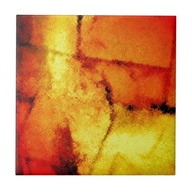 Azulejo De Cerámica Resumen de arte (Frente)