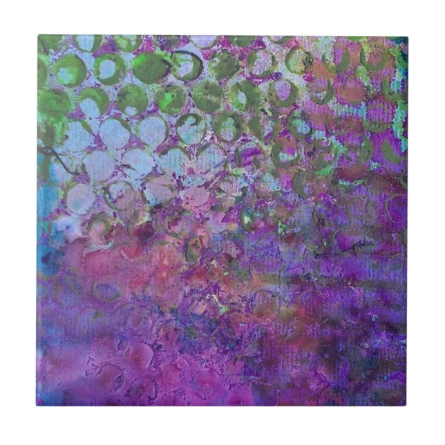 Azulejo De Cerámica Resumen de arte (Frente)