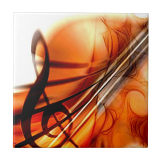 Azulejo De Cerámica Resumen de arte violinista