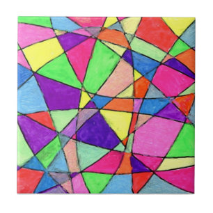 Azulejo De Cerámica Resumen de mosaico cerámico de arte
