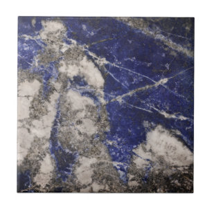 Azulejo De Cerámica Resumen Lapis Lazuli Blue Granite