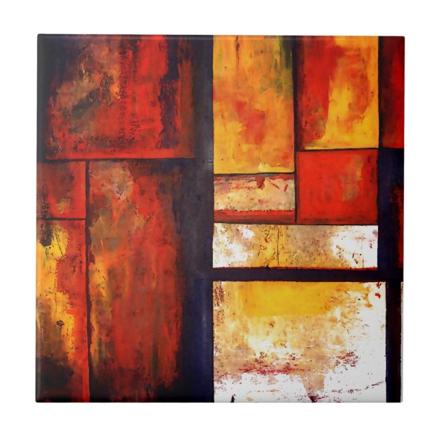 Azulejo De Cerámica Resumen moderno (Frente)