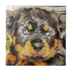 Azulejo De Cerámica Retrato artístico del rotulier pimienta